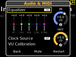 Audio & MIDI dialog