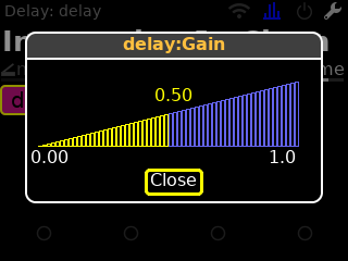 Parameter edit dialog