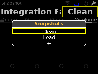Snapshot selection