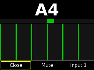 Tuner — with signal