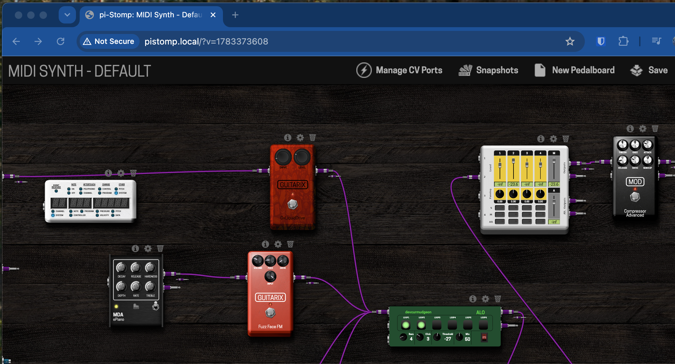 MOD-UI web interface