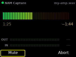 NAM Capture — in progress