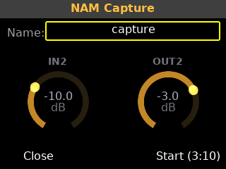 NAM Capture — idle/setup view